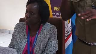 UNEB Principal Communications Officer Jennifer Kalule addressing reporters at Naguru Police [upl. by Quackenbush]