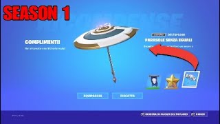 NUOVO OMBRELLINO DELLA VITTORIA DELLA STAGIONE 1 CAPITOLO 4 DI FORTNITE [upl. by Novehs]