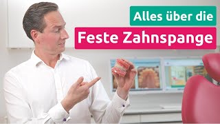 Feste Zahnspange in der Kieferorthopädie  KFO1 Praxis Dr Schmidt [upl. by Lonna]