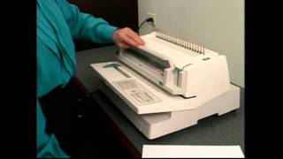 GBC 470KM Comb Binding Machine Versatility Demo Video [upl. by Larret104]