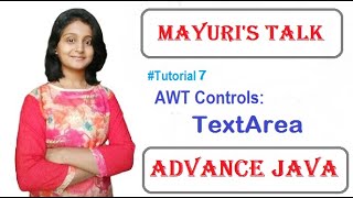 AWT Controls Tutorial TextArea Methods and Constructors Mayuris Talk Mayuri Mali [upl. by Remus974]