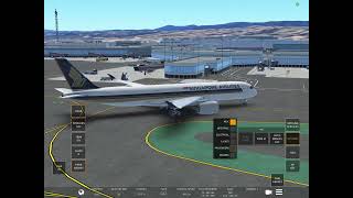 Singapore Airlines Flight 953  Landing Animation 3 [upl. by Manthei603]