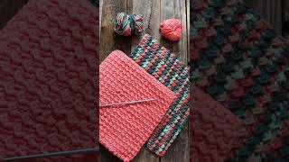 Make This Easy Potholder Free Double Thick Cotton Crunch Stitch Potholder Crochet Pattern crochet [upl. by Yleik]