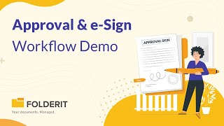 Approval and eSign Workflows in Document Management System Folderit [upl. by Stead]