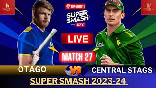 Super Smash live  OTG VS CS Live  Otago Volts Vs Central Stags live  Super Smash T20 Live Stream [upl. by Anavoig620]