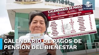 ¿Cuándo son los pagos de la Pensión del Bienestar de noviembre [upl. by Berti690]