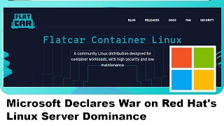 Microsoft Declares War on Red Hats Linux Server Dominance [upl. by Ecnadnak]