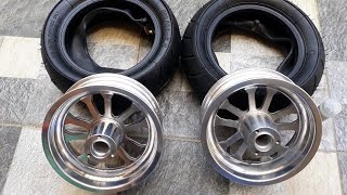 VLOG STAND UP SCOOTER Mags amp Tire Upgrade Kalesa or Cart Wheel Mags for 65 size tire 4quot to 65quot [upl. by Vittorio]