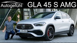 allnew Mercedes GLA 45 S AMG FULL REVIEW 2021  Autogefühl [upl. by Ailedroc860]