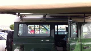 Hannibal 24m Roof Rack and Awning on a Land Rover Defender [upl. by Stein]