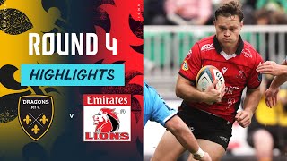 Dragons RFC v Emirates Lions  Highlights  Round 4  URC 202425 [upl. by Qidas425]