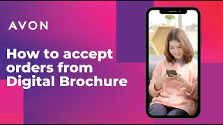 How to Accept Orders via Avon Digital Brochure [upl. by Odom]