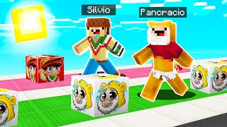 ¡LA BATALLA MÁS ÉPICA DE LUCKYBLOCKS DE SILVIOGAMER VS PANCRACIO 😂 LUCKY BLOCKS MINECRAFT [upl. by Nyved]