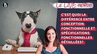 Cest quoi la différence entre conception fonctionnelle et spécifications fonctionnelles détaillées [upl. by Euqinad281]