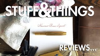 Review Kaweco Brass Sport Fountain Pen [upl. by Nilyac]