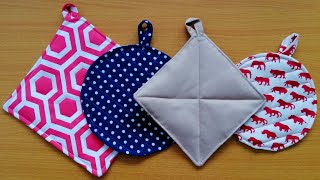 Simple pot holder with pattern making  DIY  Paano gumawa ng pot holder with pattern making [upl. by Elaen164]