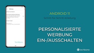 Personalisierte Werbung einausschalten Android 11 [upl. by Homerus]