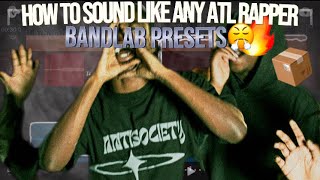 BANDLAB PRESET How To Sound Like Lil Tony Lil RT Lil Birdie 2Sdxrt3all  Atl BandLab Presets… [upl. by Daniyal]