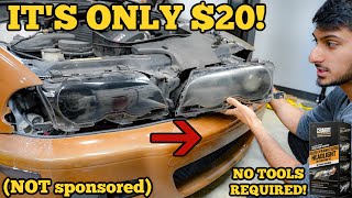 THE BEST HEADLIGHT RESTORATION KIT IVE EVER USED and its cheap [upl. by Draw550]