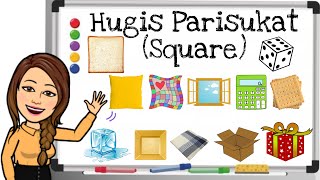 HUGIS PARISUKAT  SQUARE  MGA BAGAY NA HUGIS PARISUKAT  TAGALOG LESSON [upl. by Dammahom]