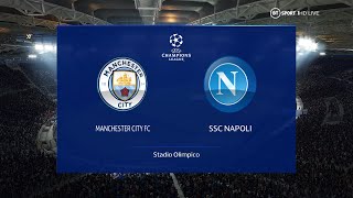 PES 2018  Manchester City vs Napoli  UEFA Champions League 2324  Full Match amp Gameplay [upl. by Nishi]