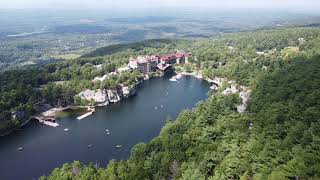 Mohonk Mountain Preserve New Paltz Upstate New York Drone Shot 2020 [upl. by Yeoz59]