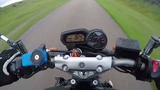 Yamaha FZ6 Acceleration 0100 0170 [upl. by Colbye983]