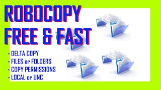 EASY How to Use Robocopy To Copy Files Folders Shares amp Permissions [upl. by Shana]