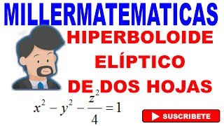 superficies cuadricas🚀hiperboloide eliptico de dos hojas🏆superficies cuadraticas Millermatematicas [upl. by Austreng]