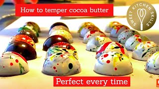 How to temper cocoa butter [upl. by Phebe]