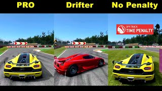 Real Racing 3 • Pro vs Drifter vs No Penalty at Time Trial [upl. by Carleton294]