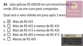 Obtendo Juros no Regime de Capitalização Composta ⭕ HP12c [upl. by Chelsie]