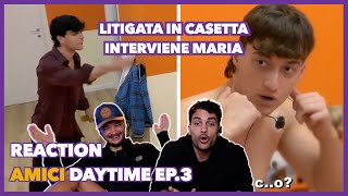 Trigno litiga duramente con tutti  Reaction Amici Daytime ep3 [upl. by Keverian]