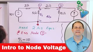 Lesson 1  Intro To Node Voltage Method Engineering Circuits [upl. by Enitnelav]