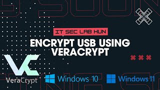 How to Encrypt a USB Drive with VeraCrypt  Windows 10 11  Easy Tutorial  IT SEC LAB HUN [upl. by Eceinal801]