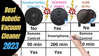 Best Robotic Vacuum Cleaner in India 2023  Eureka Forbes vs ECOVACS vs ILIFE Robot Vacuum Cleaner [upl. by Meryl]