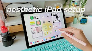 HOW TO CUSTOMIZE YOUR IPAD HOME SCREEN wallpaper  widgets  aesthetic iPad customization tutorial [upl. by Canica867]