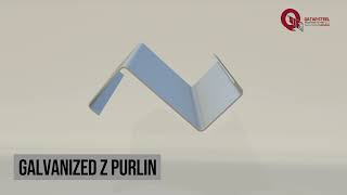 How To Instal C amp Z Purlin  3D ANIMATION [upl. by Eugenio]