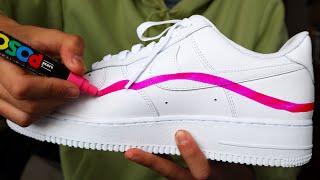 My First Custom AIR FORCE 1 SATISFYING [upl. by Dnomar598]