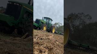 John Deere 8410 pulling John Deere 637 26’5” disk harrow tractor farming [upl. by Valiant]