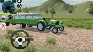 tractor farming simulator 3d game  Farming simulator tractor game 22  real tractor farming game [upl. by Lenroc]