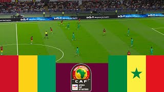 Guinea 0 vs 2 Senegal LIVE CAF 2024 match highlights  Video game simulation PES 2021 [upl. by Leesen70]