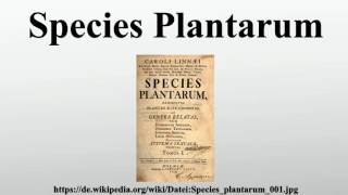 Species Plantarum [upl. by Kan]