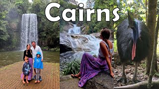 Caravanning in Cairns Kuranda Scenic Railway Bird World Waterfall Tour and a Wild Cassowary [upl. by Nnayllek]