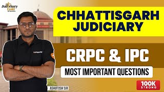 Chhattisgarh Judiciary Exam 2023  CRPC IPC amp Evidence Act  Most Important Questions [upl. by Tsirc]