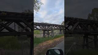 Gundagai Railway Bridge heritage travel australia australiatravel locomotive oldtown train [upl. by Kei]