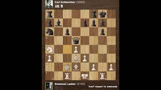 Emanuel Lasker vs Carl Schlechter • World Championship Match 1910 [upl. by Ileyan]