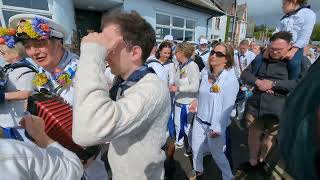 May Day Padstow Obby Oss 2024 Procession Sound on [upl. by Ahsuoj116]