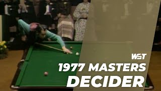 DECIDING FRAME  1977 Masters Final  Doug Mountjoy vs Ray Reardon [upl. by Wyne]