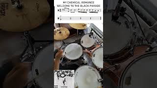 My Chemical Romance  Welcome To The Black Parade fyp shorts drums [upl. by Kylynn]